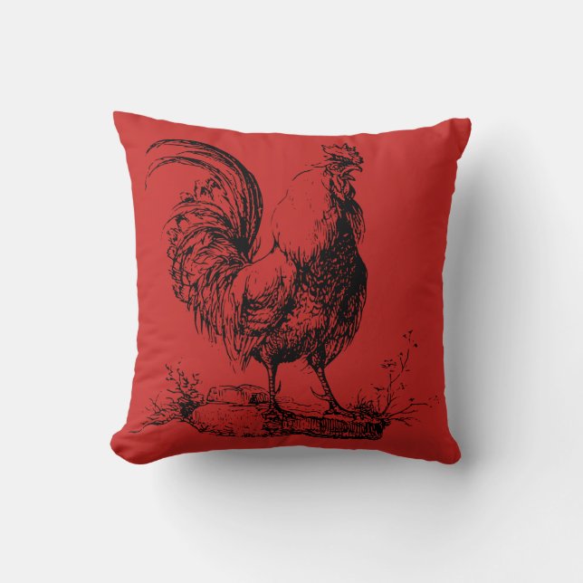  Rooster Farmhouse Pillow Kussen (Voorkant)