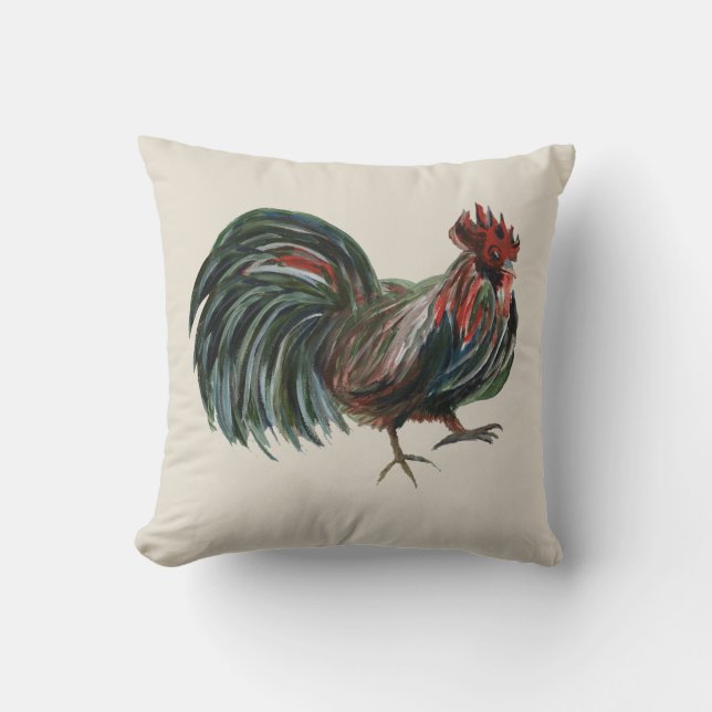 Rooster Farmhouse Style Pillow Kussen (Voorkant)