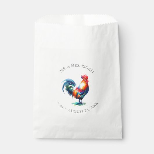 Rooster Favor Tassen Bedankzakje (Voorkant)