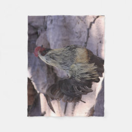 Rooster Fleece Blanket
