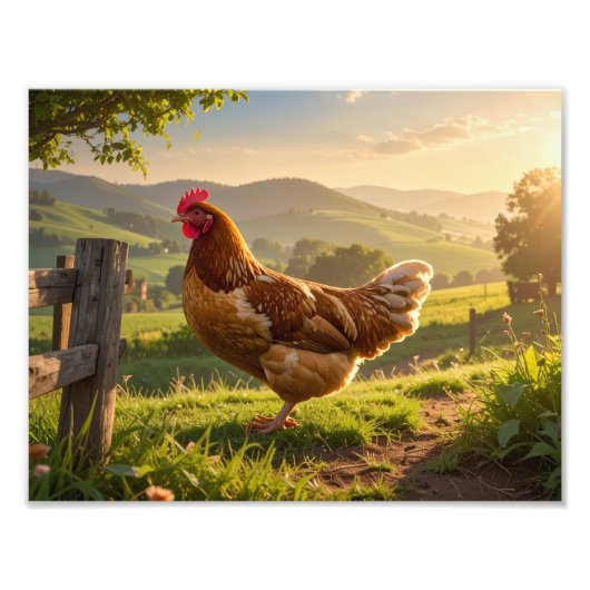 Rooster Foto Afdruk (Voorkant)