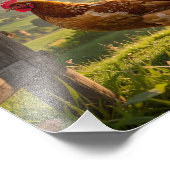 Rooster Foto Afdruk (Hoek)