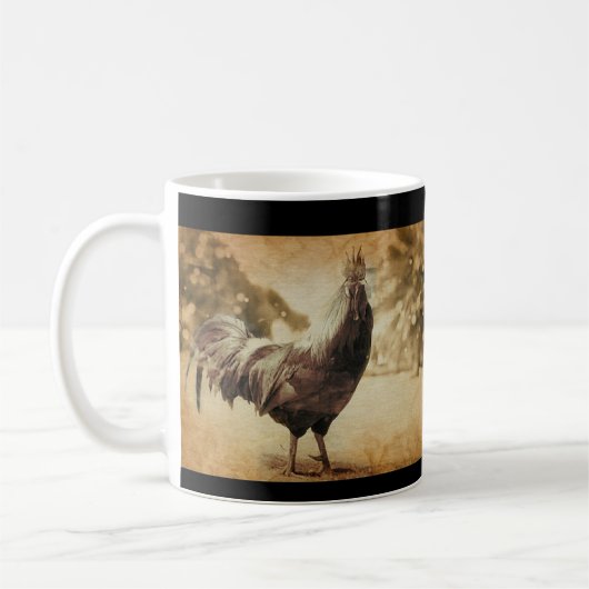 Rooster foto koffiemok (Links)