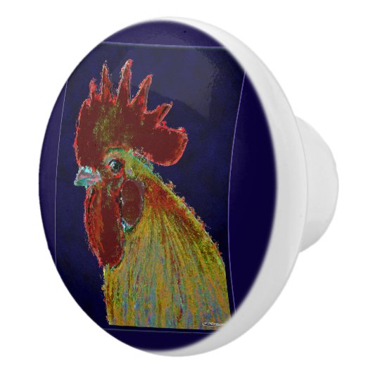 Rooster: Freestyle Head Keramische Knop (Rechts)