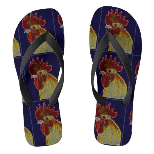 Rooster: Freestyle Head Teenslippers (Voetbed)