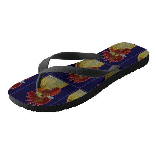 Rooster: Freestyle Head Teenslippers (Schuin)