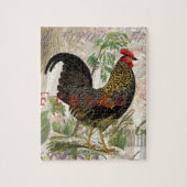  Rooster French Collage Art Legpuzzel (Verticaal)