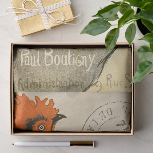 Rooster French  Opera Poster Decoupage Tissuepapier (Geschenk)