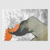 Rooster French Script Farmhouse Country Decoupage Tissuepapier (Voorkant)