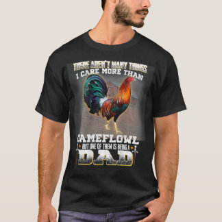 Rooster Gamefowl Dad T-shirt