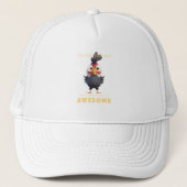 Rooster Geconcentreerd Geweldige Schattig Schattig Trucker Pet (Voorkant)