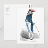 Rooster Gentleman Briefkaart (Voorkant / Achterkant)