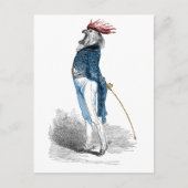 Rooster Gentleman Briefkaart (Voorkant)