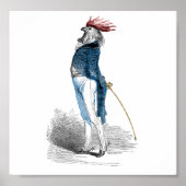 Rooster Gentleman Poster (Voorkant)