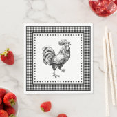 Rooster Gingham Servet (Insitu)