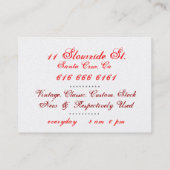 'Rooster' Gleaming Gold Cycle Visitekaartjes (Achterkant)