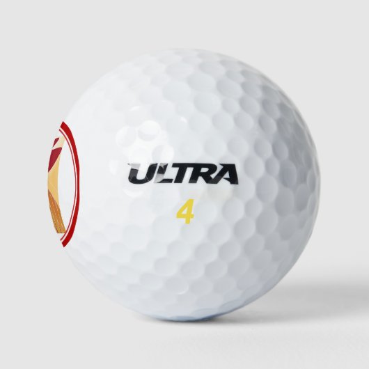 Rooster Golf Ball Golfballen (Logo)