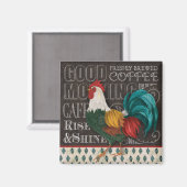 Rooster Good Morning magneet (Voorkant / Achterkant)