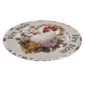 Rooster & Grapes Heraldic Crest in maroon, Snijplank (Hoek)