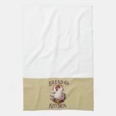 Rooster & Grapes Heraldic Crest, plain, Theedoek (Verticaal)