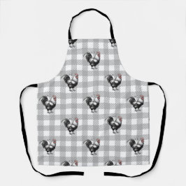 Rooster Grey Plaid Schort