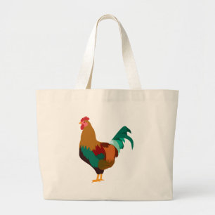 Rooster Grote Tote Bag