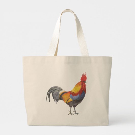 Rooster Grote Tote Bag (Achterkant)