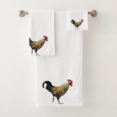 Rooster-handdoekset Bad Handdoek (Insitu)