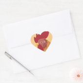 Rooster Hart Sticker (Envelop)
