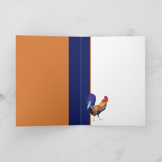 Rooster - Hartelijk dank Bedankkaart (Binnen)