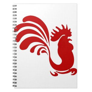 Rooster Hen Boerderij Animal Silhouette  Notitieboek