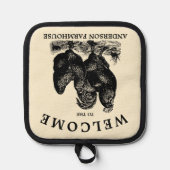  Rooster & Hen Boerderij Home Welkom Pannenlap (Voorkant)