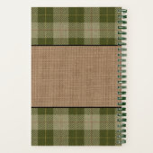 Rooster Hen Family Farmhouse Sage Pset Recipe Notitieboek (Achterkant)