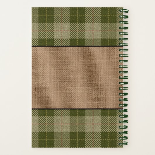 Rooster Hen Family Farmhouse Sage Pset Recipe Notitieboek (Achterkant)