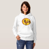 Rooster Hoodie, rood en zwart Hoodie (Voorkant volledig)