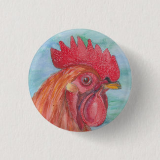 Rooster I Ronde Button 3,2 Cm