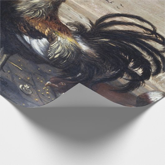 Rooster in de Chicken Yard Cadeaupapier (Hoek)