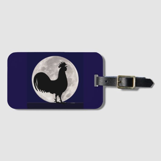 Rooster in het Moonlight Bagagelabel (Voorkant (horizontaal))