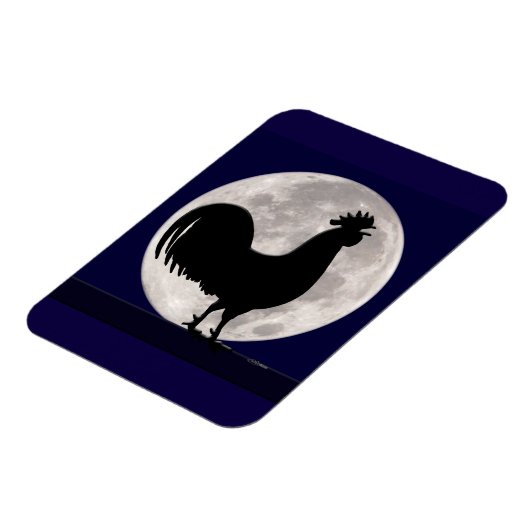 Rooster in het Moonlight Magneet (Linkerzijde)