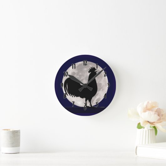 Rooster in het Moonlight Ronde Klok (Huis)