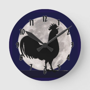 Rooster in het Moonlight Ronde Klok
