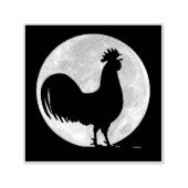 Rooster in het Moonlight Zelfinktende Stempel (Design)