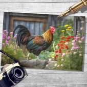 Rooster in Land 4 Decoupage Papier