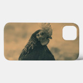 Rooster in Sepia Case-Mate iPhone Case (Achterkant (horizontaal))