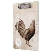  Rooster Jaar 2017 Monogram Klembord (Links)