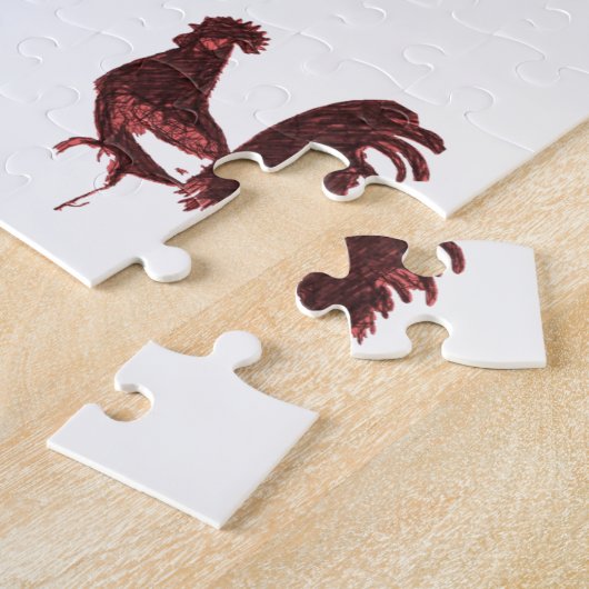 Rooster Jigzaag Puzzle Legpuzzel (Zijkant)