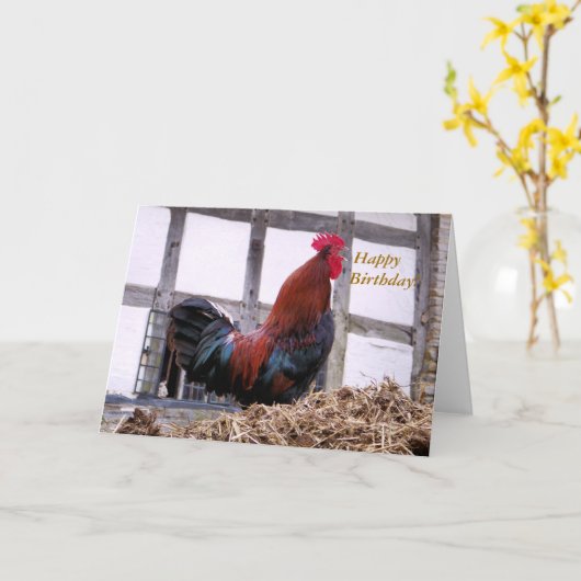 ROOSTER KAART (Gele Bloem)