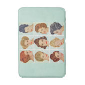 Rooster kapsels 1960 badmat (Voorkant Verticaal)