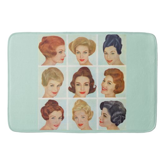 Rooster kapsels 1960 badmat (Voorkant)