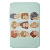 Rooster kapsels 1960 badmat (Voorkant Verticaal)